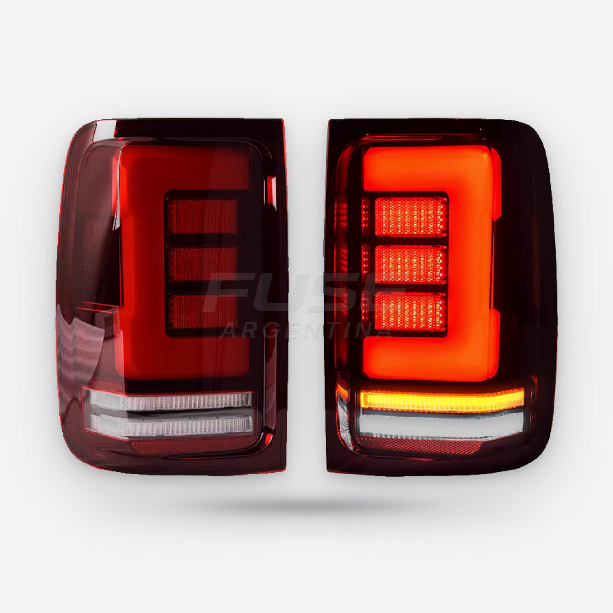 Opticas full LED Trasera roja