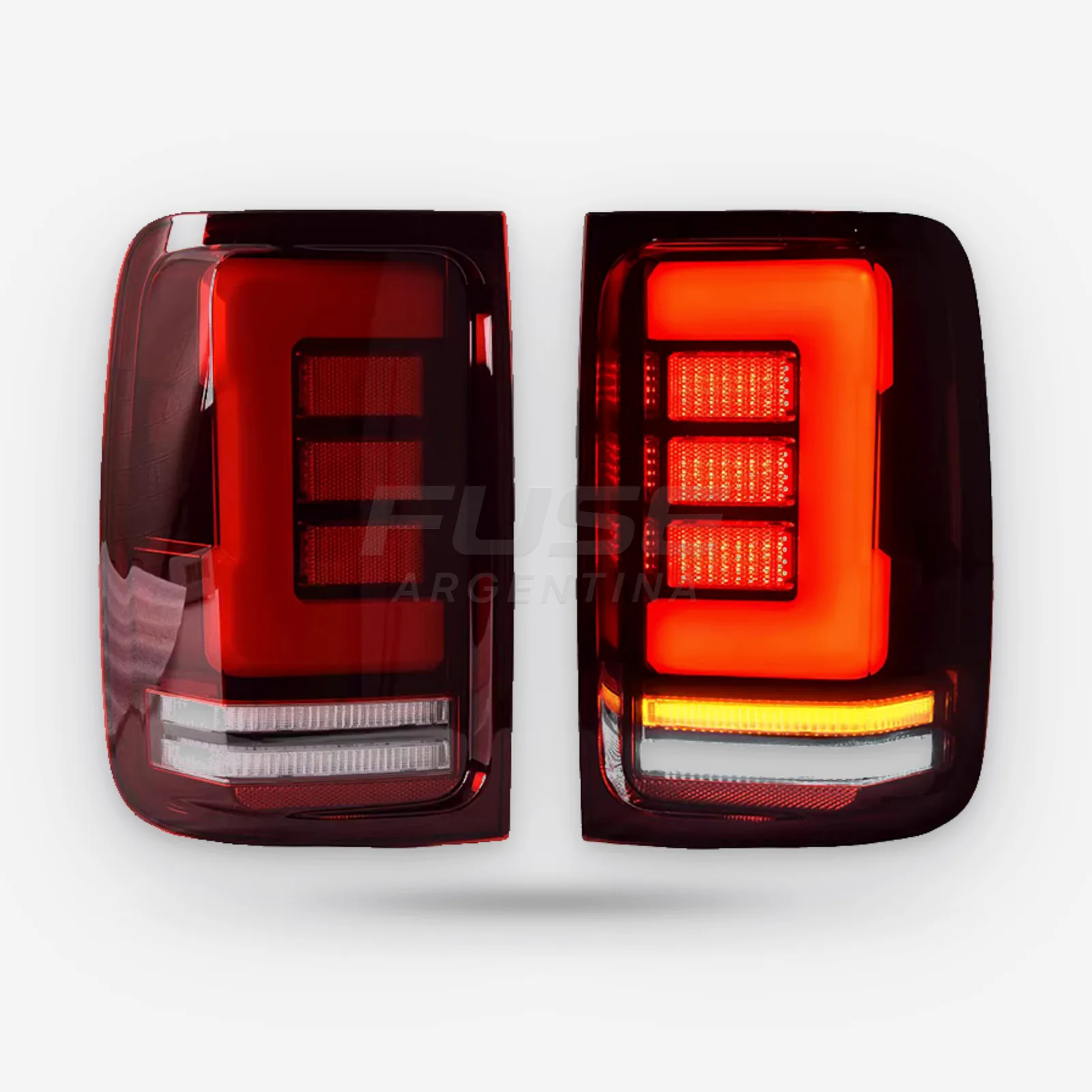 Opticas full LED Trasera roja